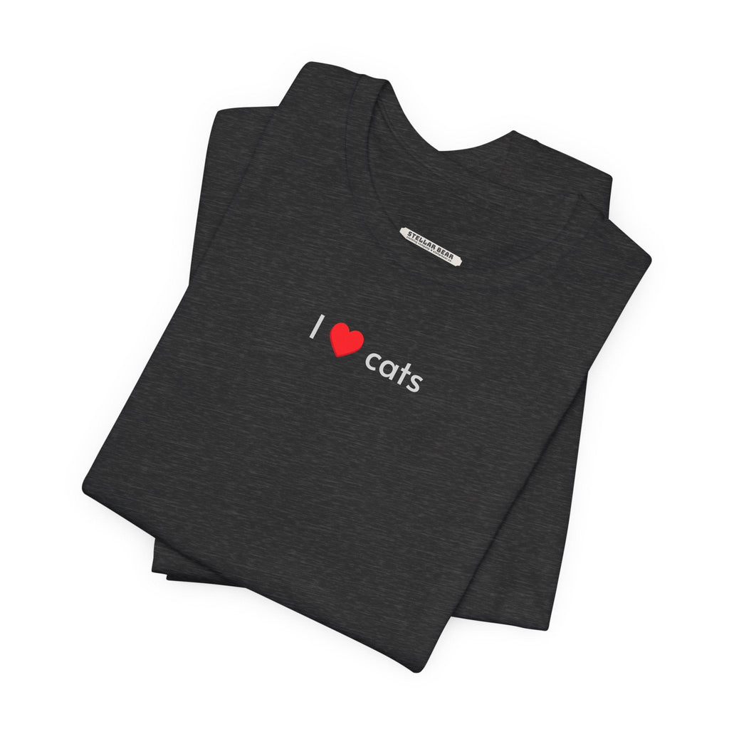 I Love Cats Minimalist Style T-Shirt product image 2