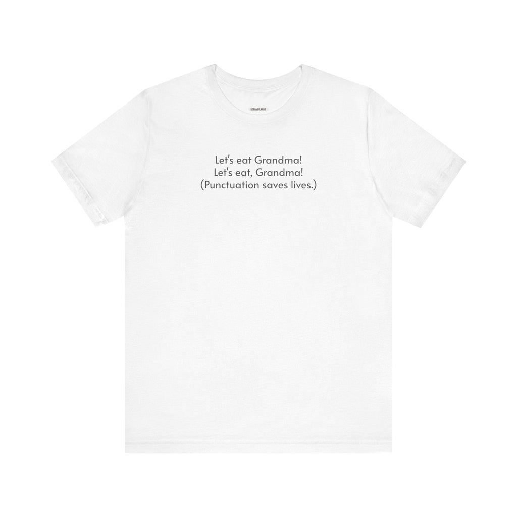Punctuation Saves Lives Minimalist Style T-Shirt product image 13