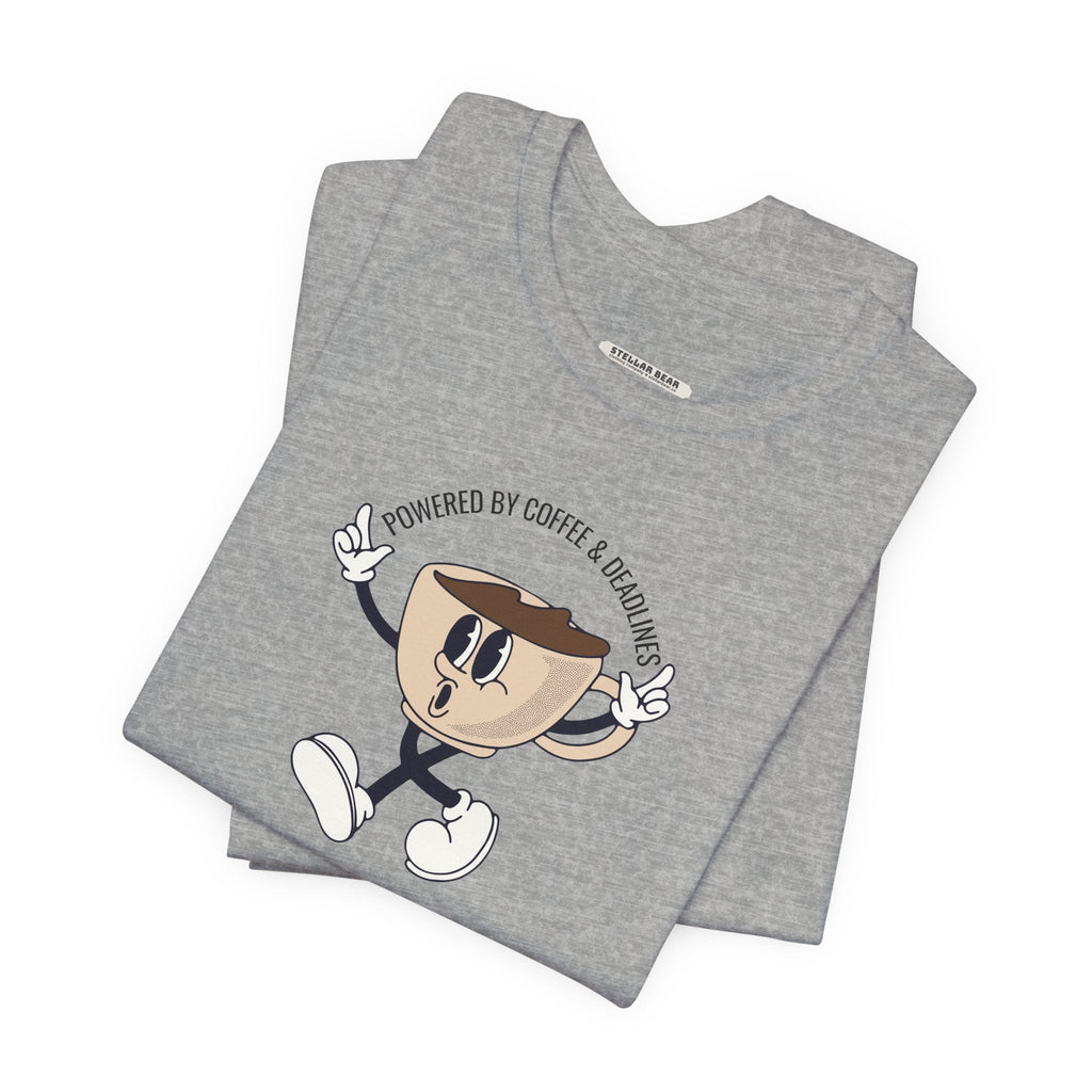 Powered by Coffee and Deadlines Graphic T-Shirt product image 7