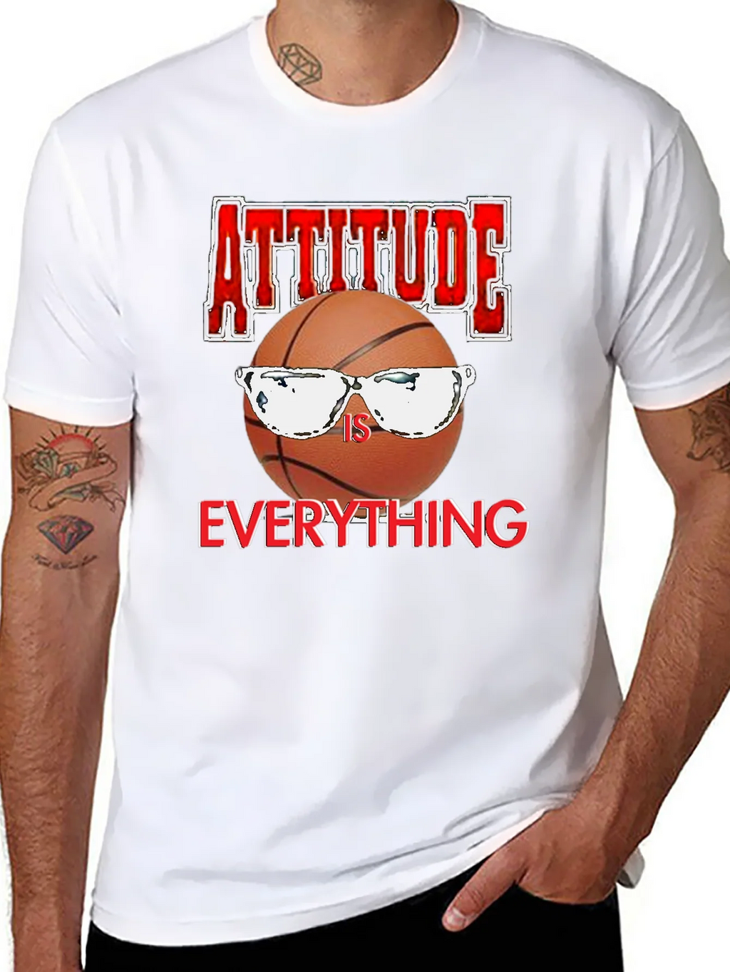 Attitude Is Everything Basketball Graphic T-Shirt product image 7
