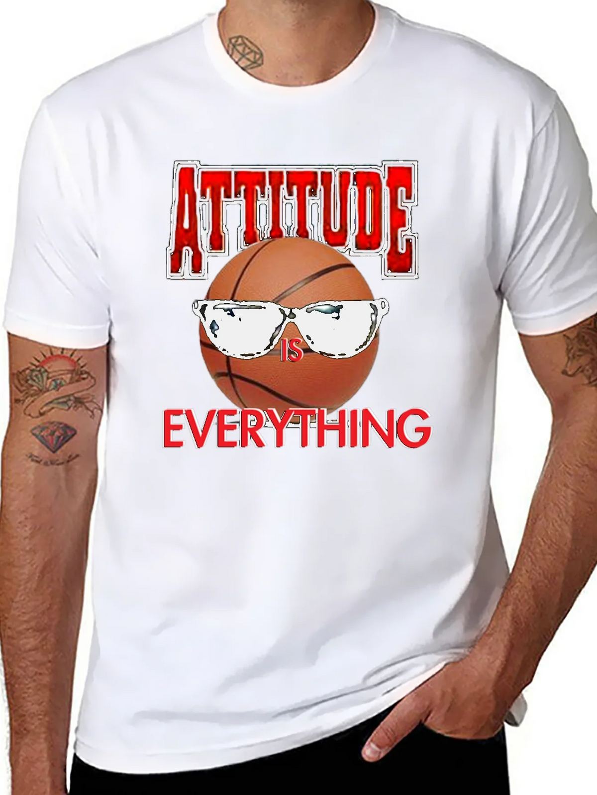 Attitude Is Everything Basketball Graphic T-Shirt product image 7