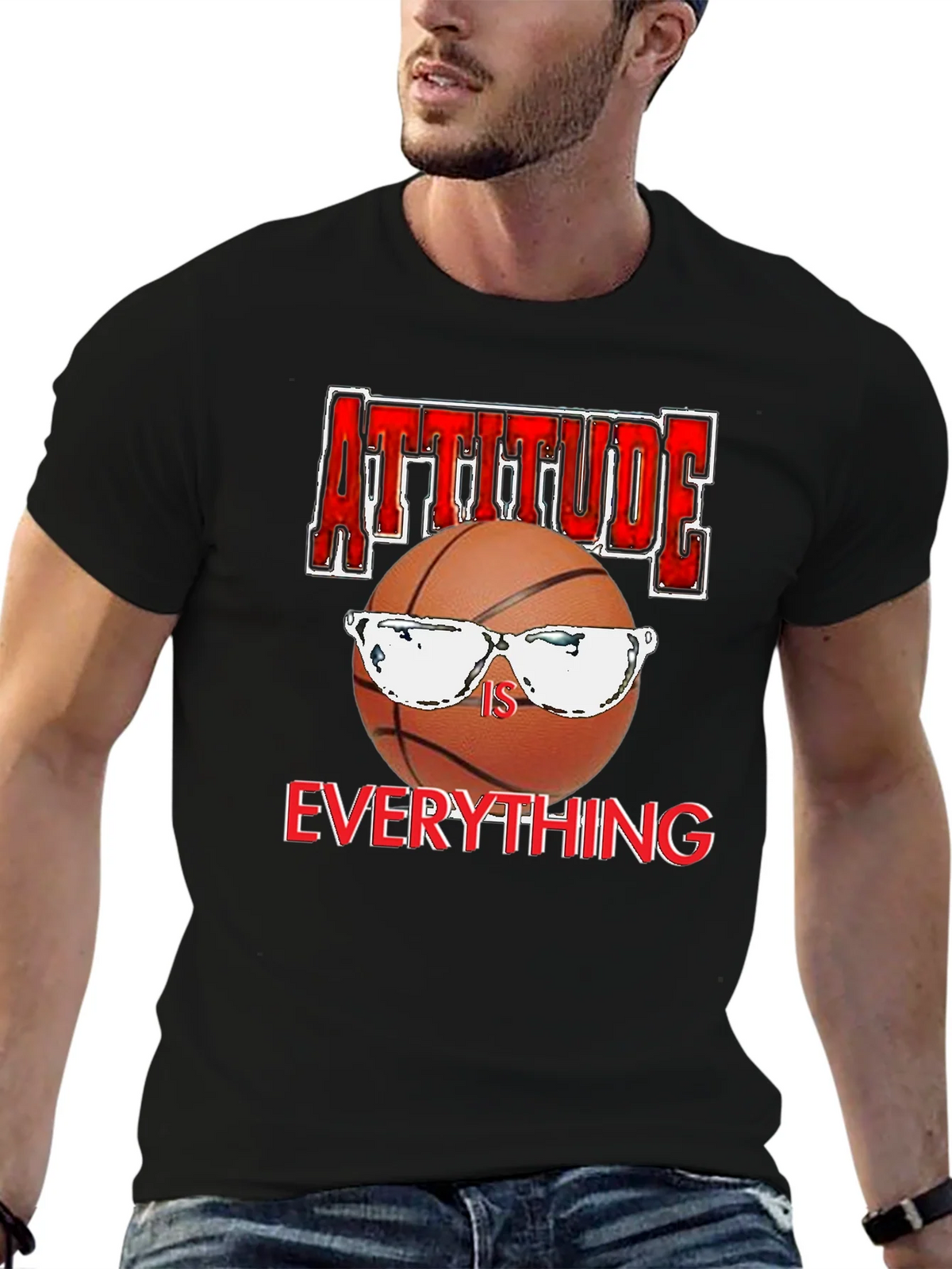 Attitude Is Everything Basketball Graphic T-Shirt product image 6