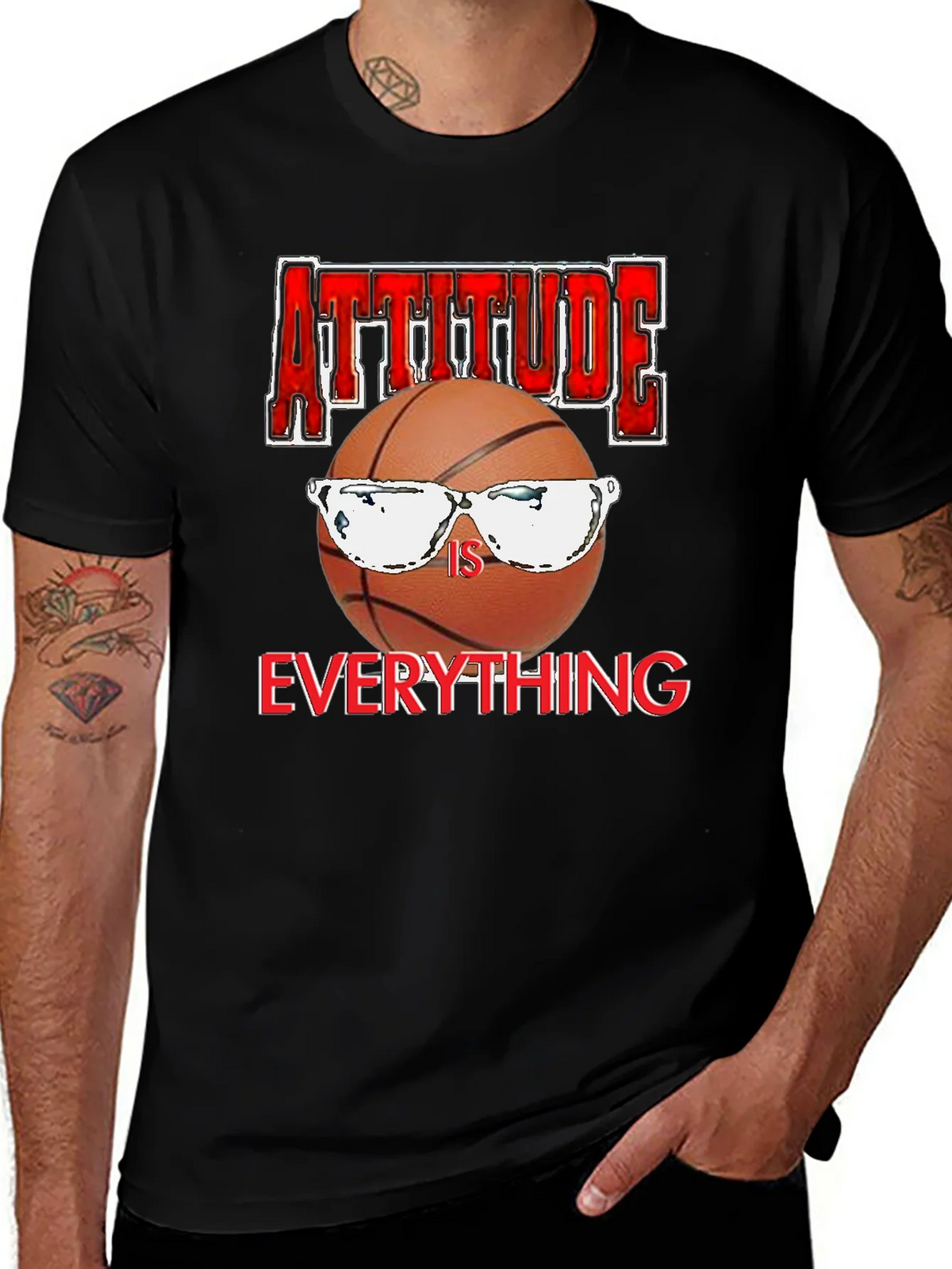 Attitude Is Everything Basketball Graphic T-Shirt product image 1