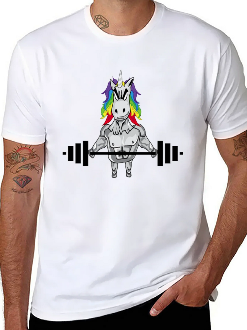 Unicorn Gym Black T-Shirt product image 5