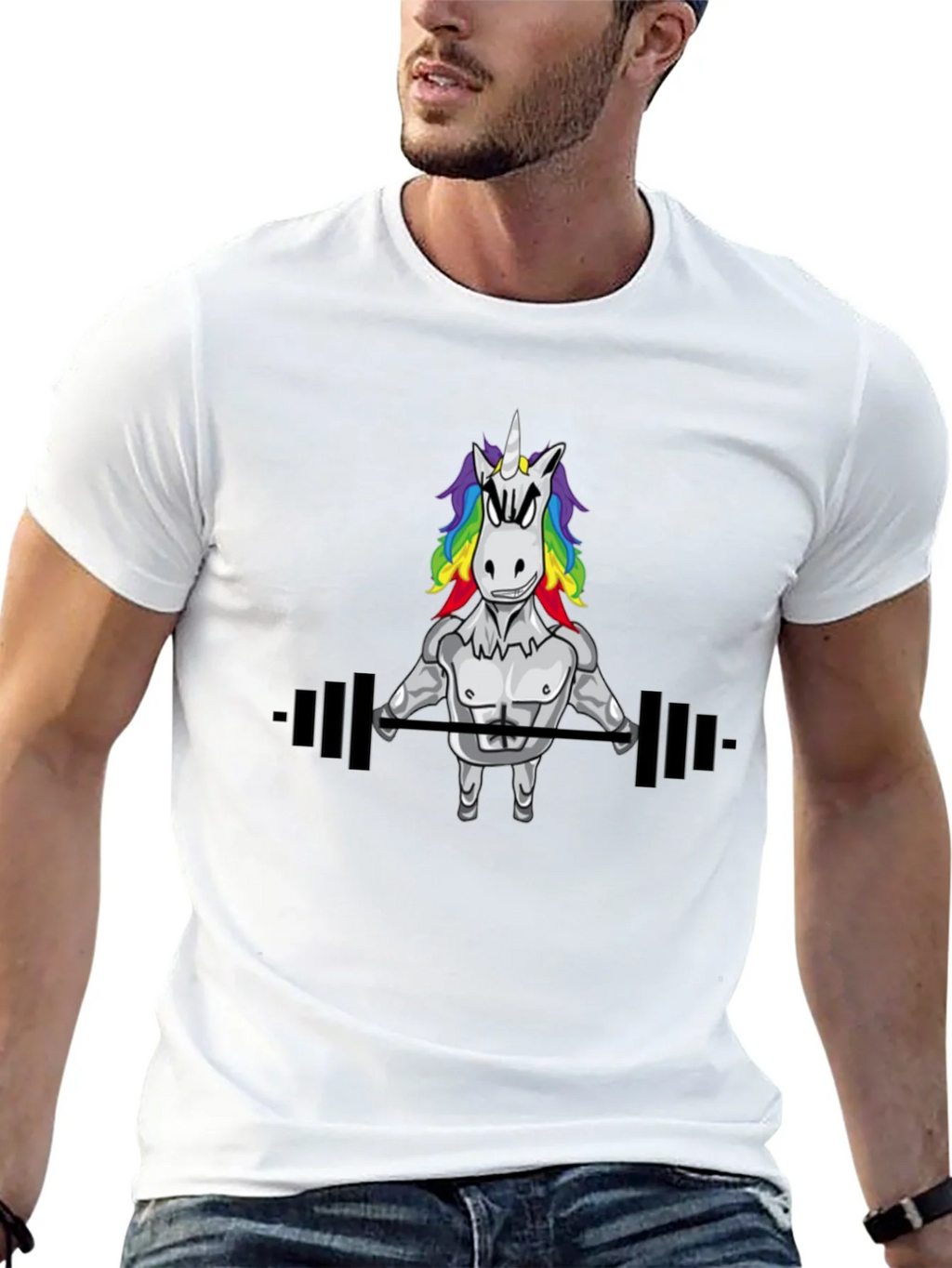 Unicorn Gym Black T-Shirt product image 8