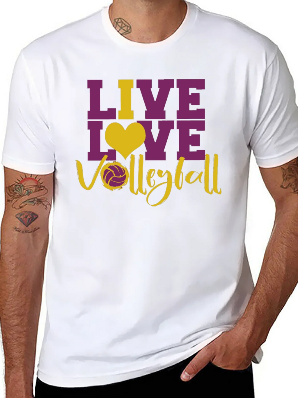 Live Love Volleyball Graphic T-Shirt product image 7