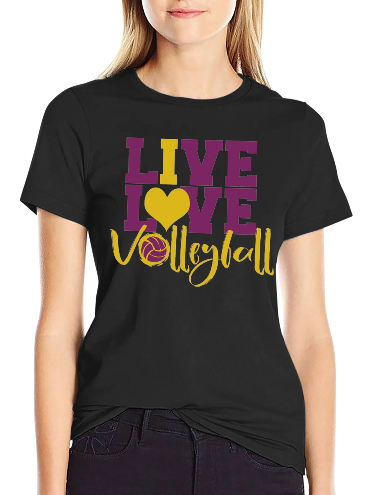 Live Love Volleyball Graphic T-Shirt product image 2