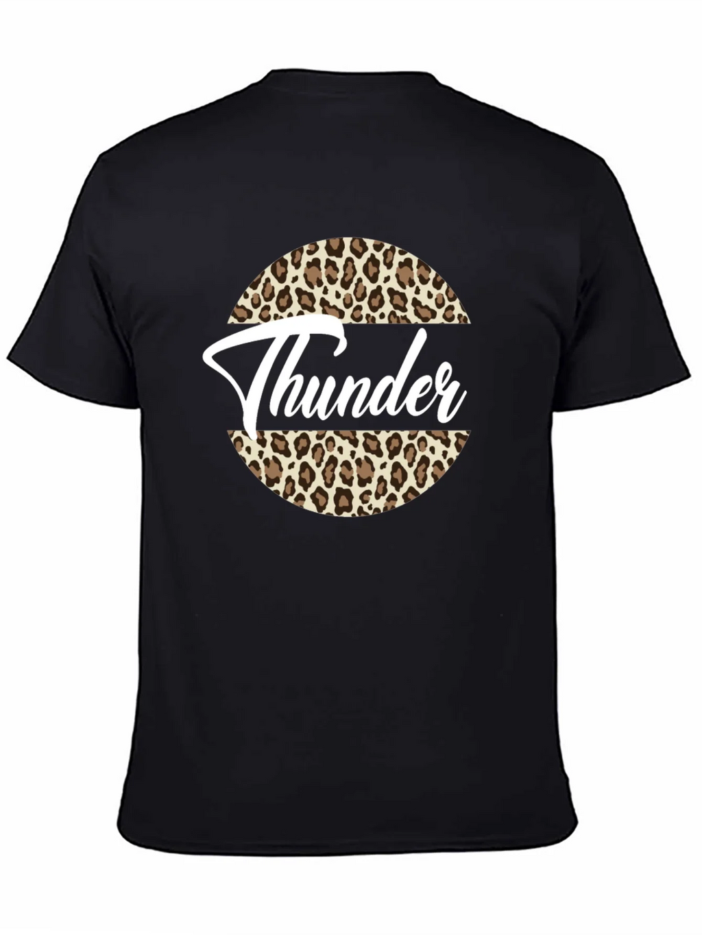 Thunder Leopard Print Graphic Tee - Black T-Shirt product image 4
