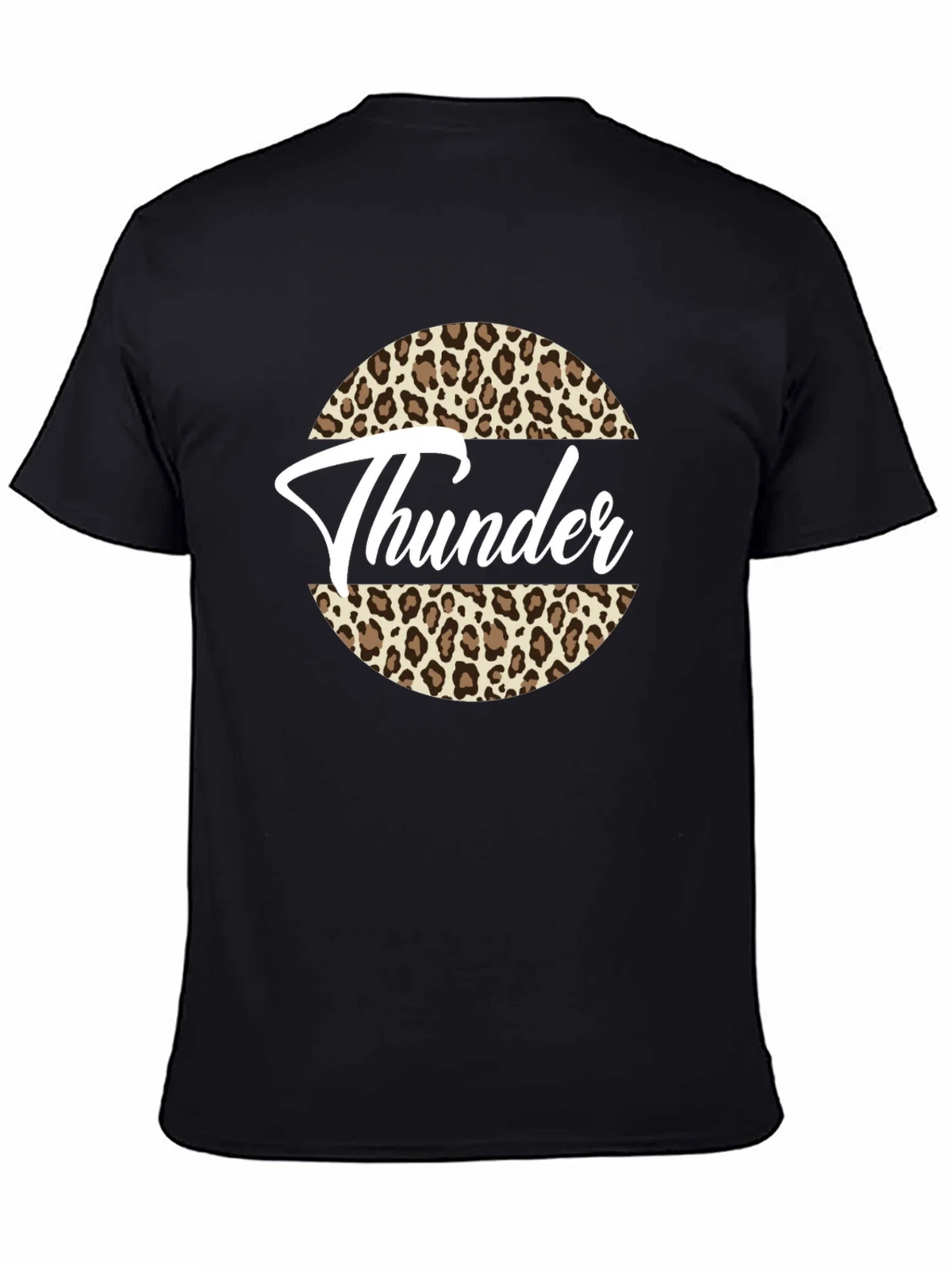Thunder Leopard Print Graphic Tee - Black T-Shirt product image 4