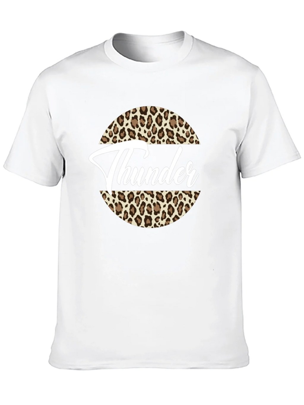 Thunder Leopard Print Graphic Tee - Black T-Shirt product image 9