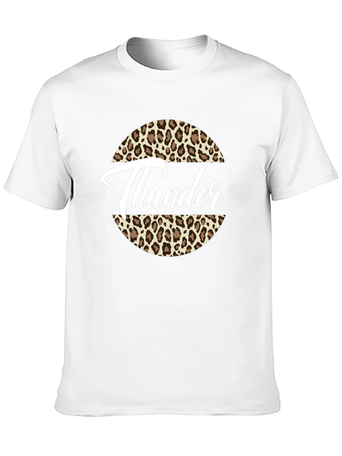 Thunder Leopard Print Graphic Tee - Black T-Shirt product image 9