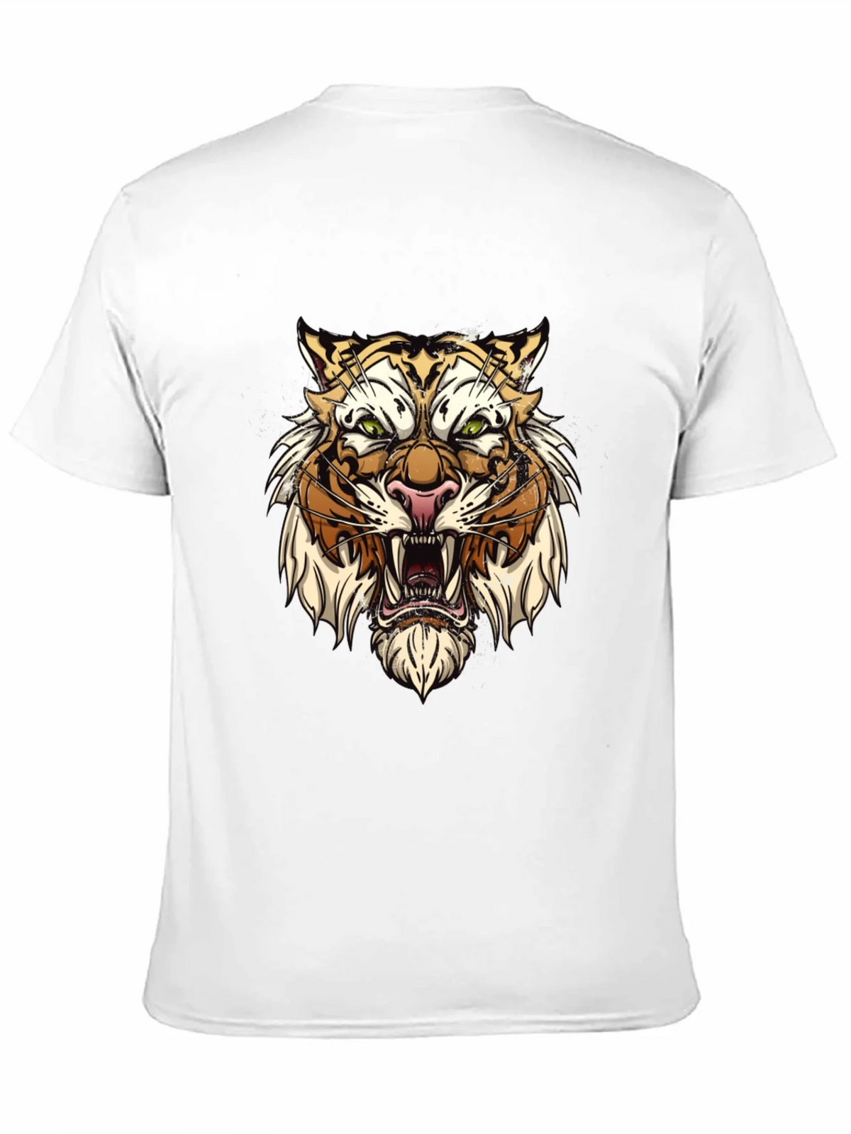 Tiger Graphic Tee - Fierce Animal Print Black T-Shirt product image 4