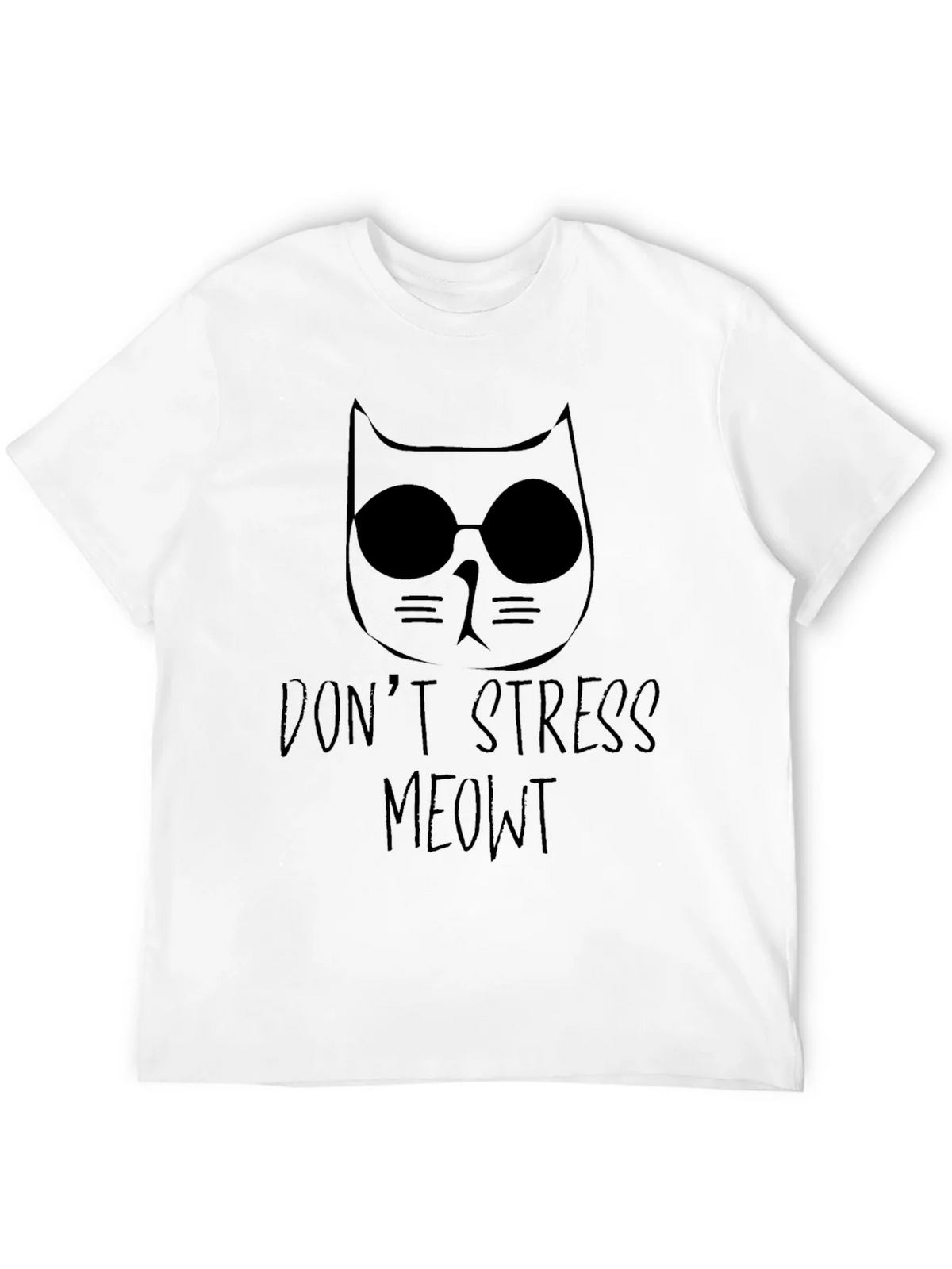 Dont Stress Meowt Black T-Shirt product image 11