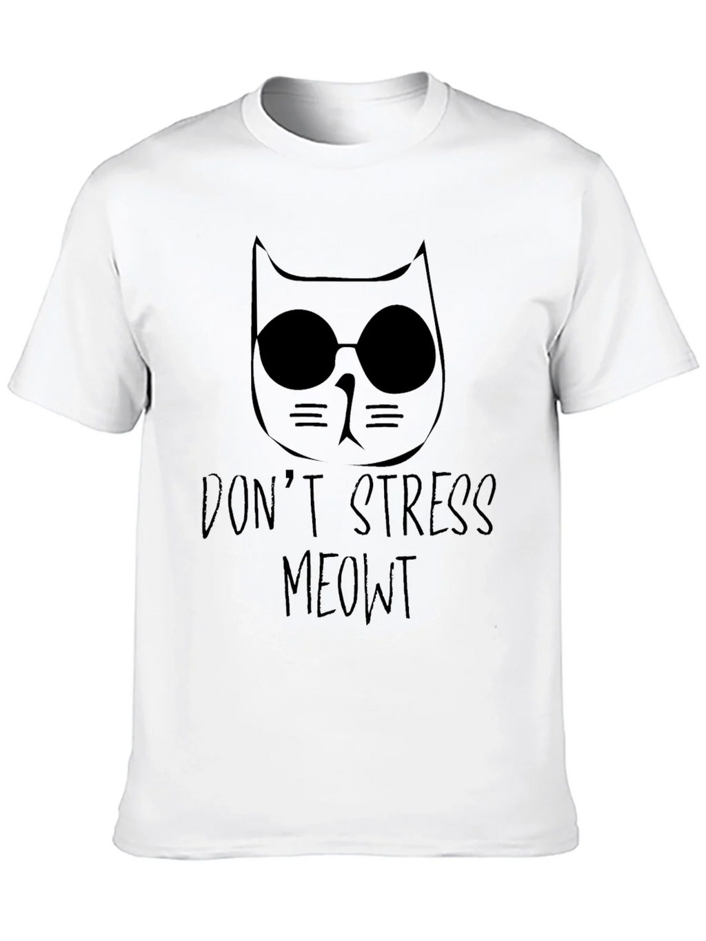 Dont Stress Meowt Black T-Shirt product image 9