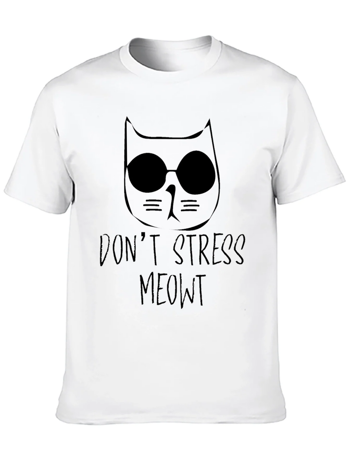 Dont Stress Meowt Black T-Shirt product image 9