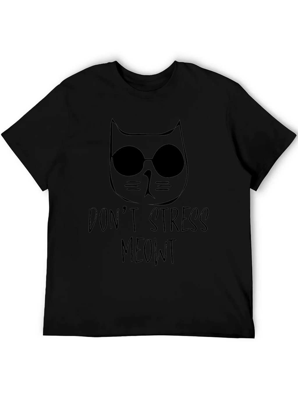 Dont Stress Meowt Black T-Shirt product image 5