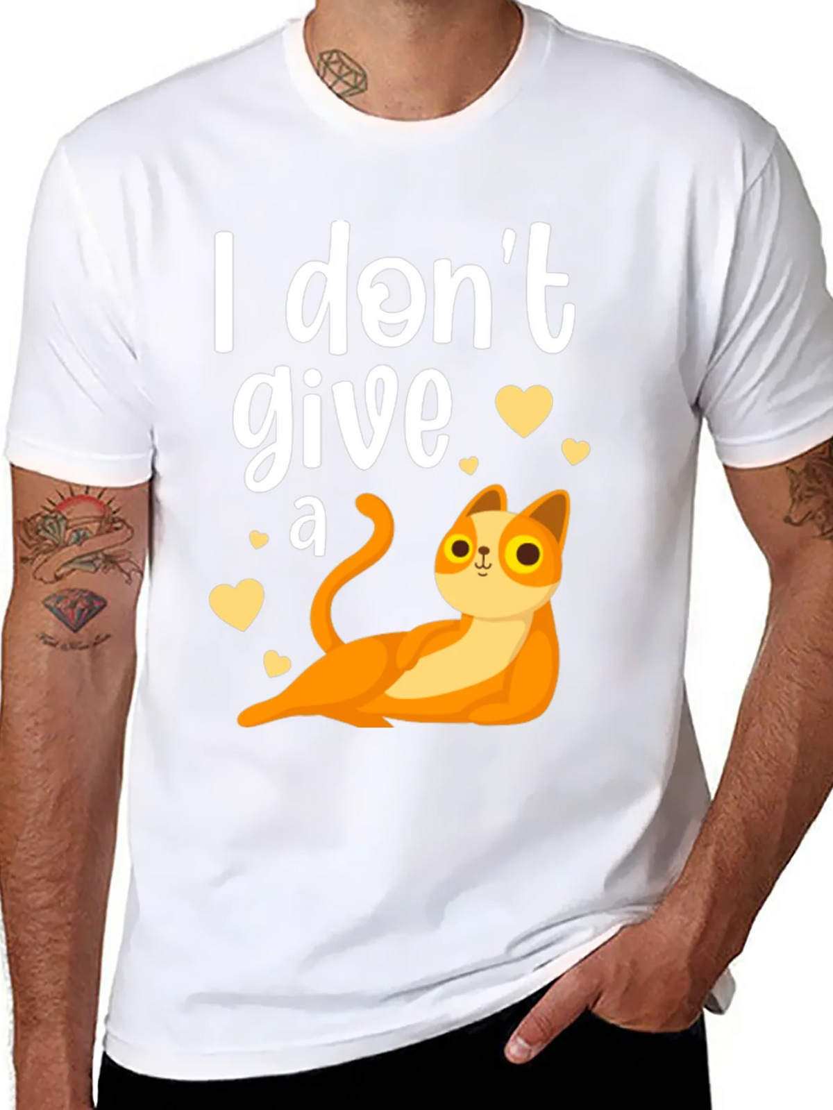 I Dont Give a Cat Tee product image 7
