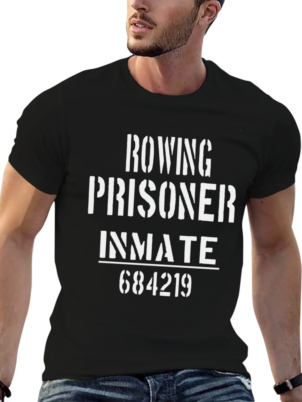 Rowing Prisoner Inmate T-Shirt - Funny Tee product image 6