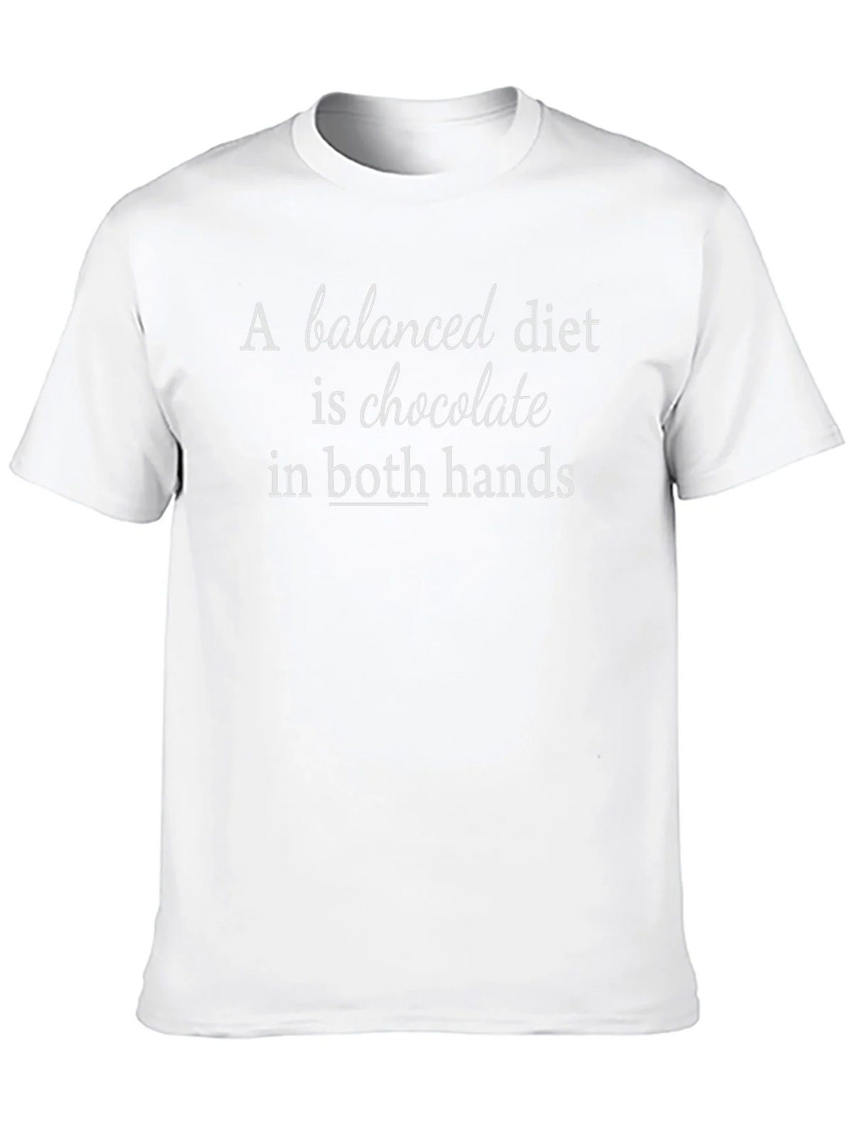 Chocolate Diet Funny Black T-Shirt product image 9