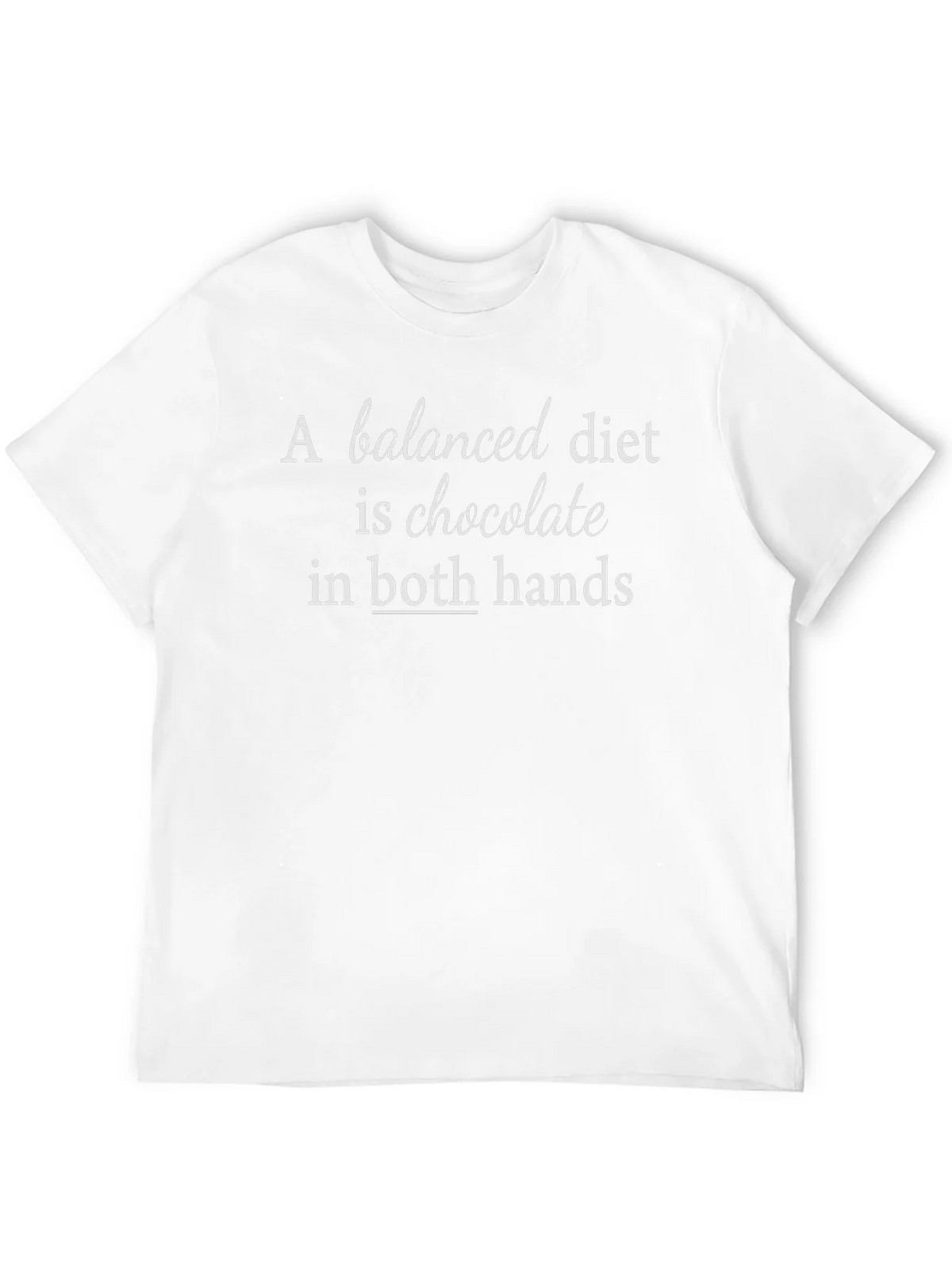 Chocolate Diet Funny Black T-Shirt product image 11