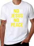 Know Jesus Peace Black T-Shirt product image 1