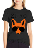 Cool Fox Graphic Tee - Black product image 1