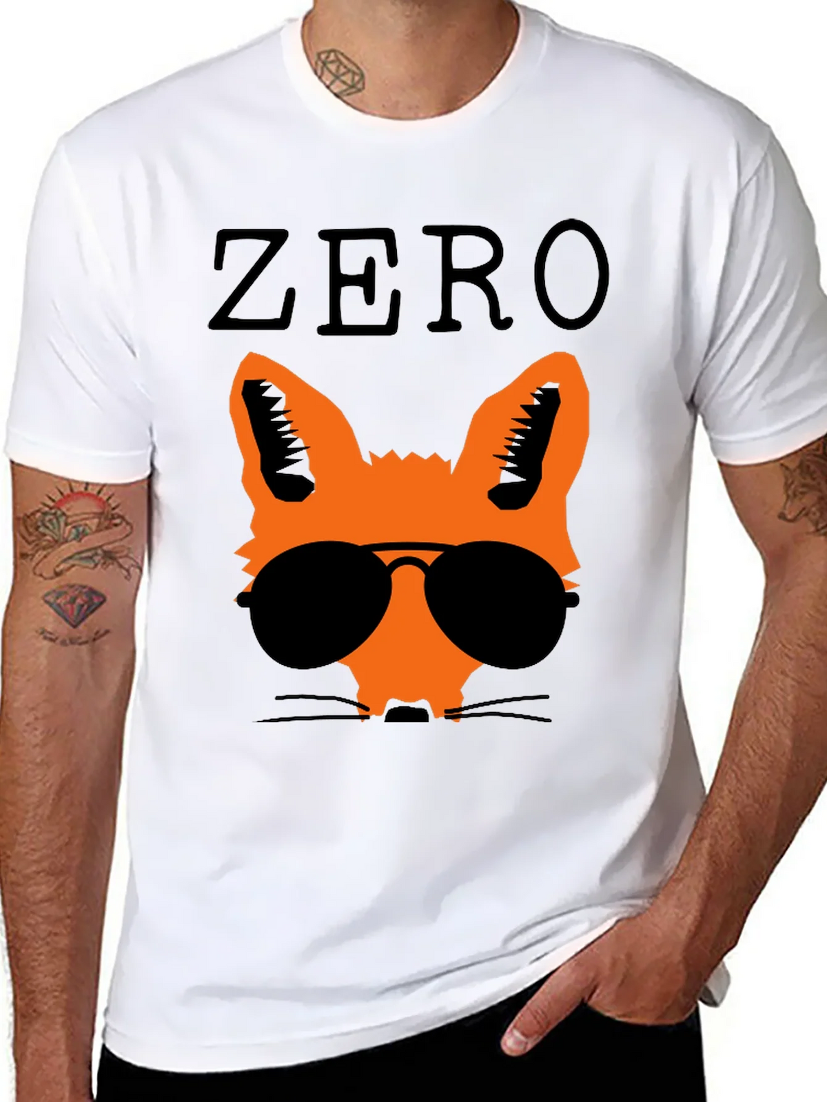 Cool Fox Graphic Tee - Black product image 4