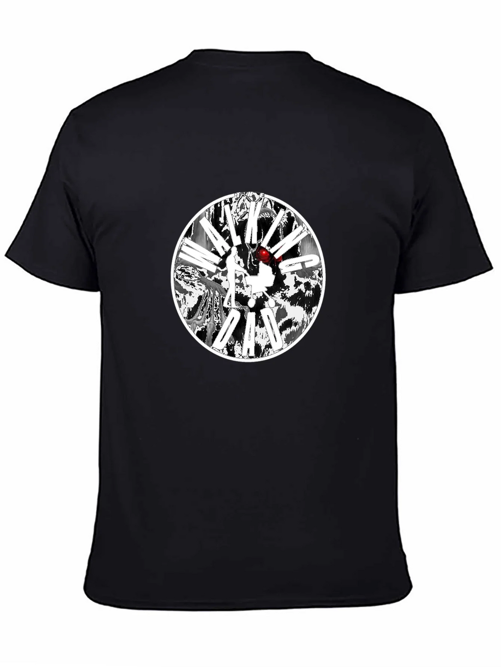 Black T-Shirt with Circular Graphic Design product image 4