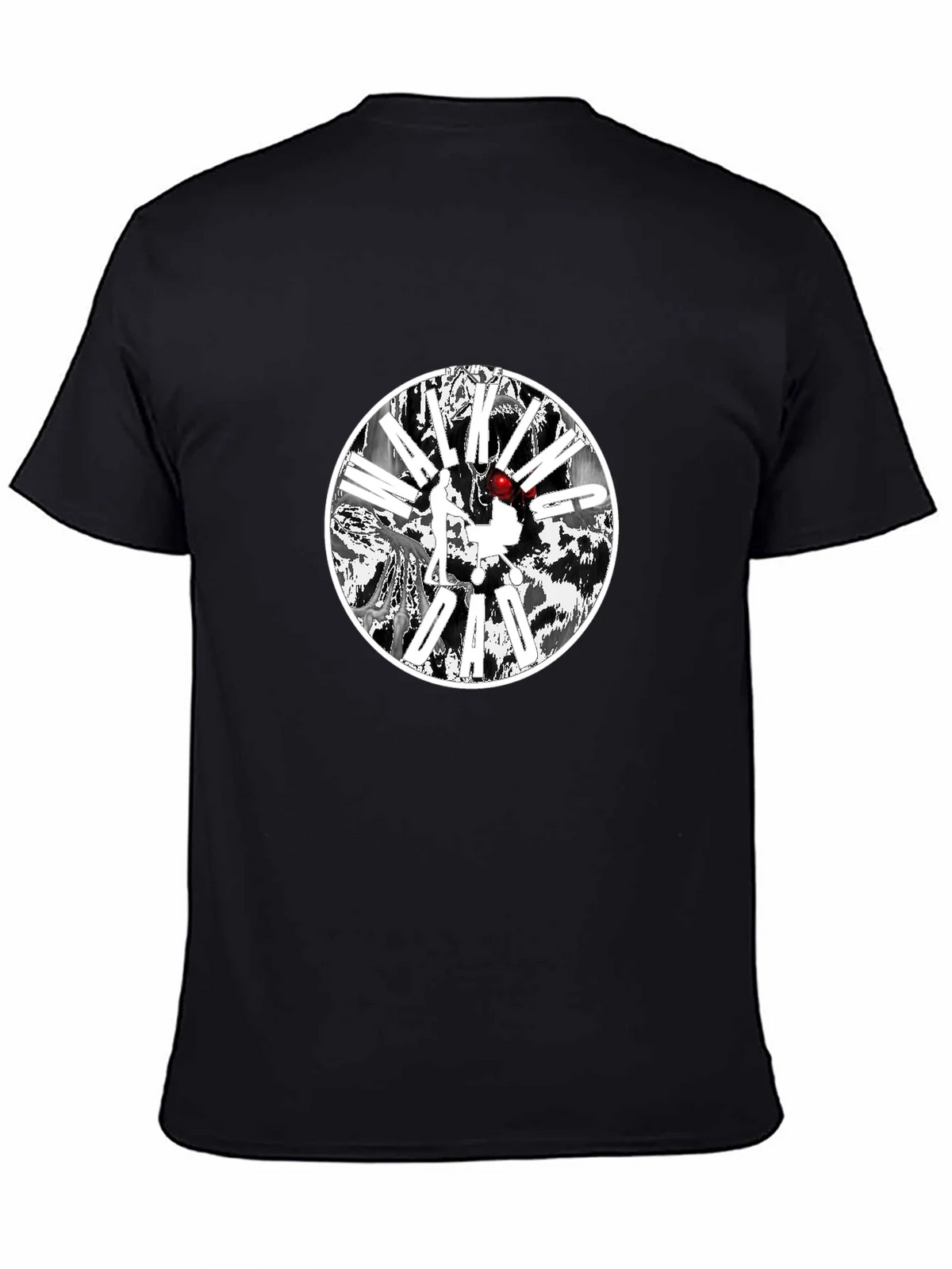 Black T-Shirt with Circular Graphic Design product image 4