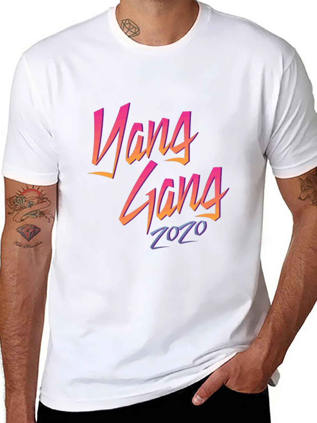 Yang Gang 2020 Black T-Shirt product image 4