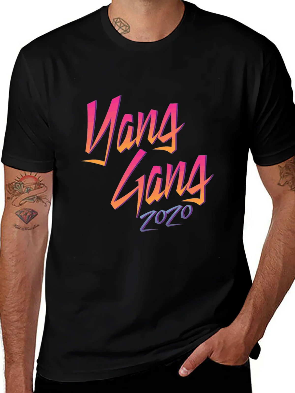 Yang Gang 2020 Black T-Shirt product image 1