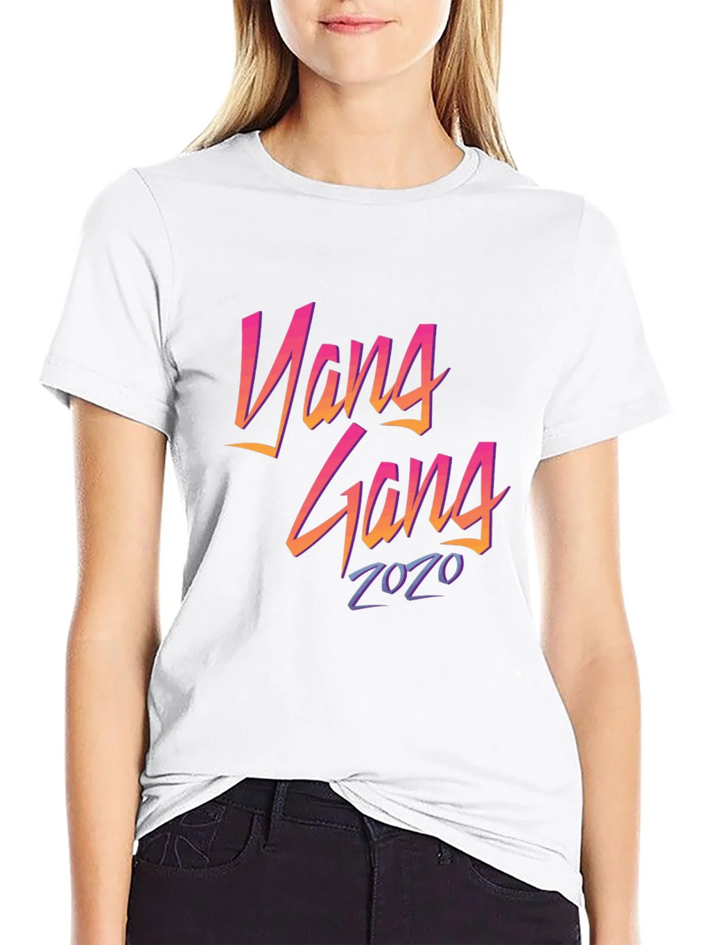 Yang Gang 2020 Black T-Shirt product image 5