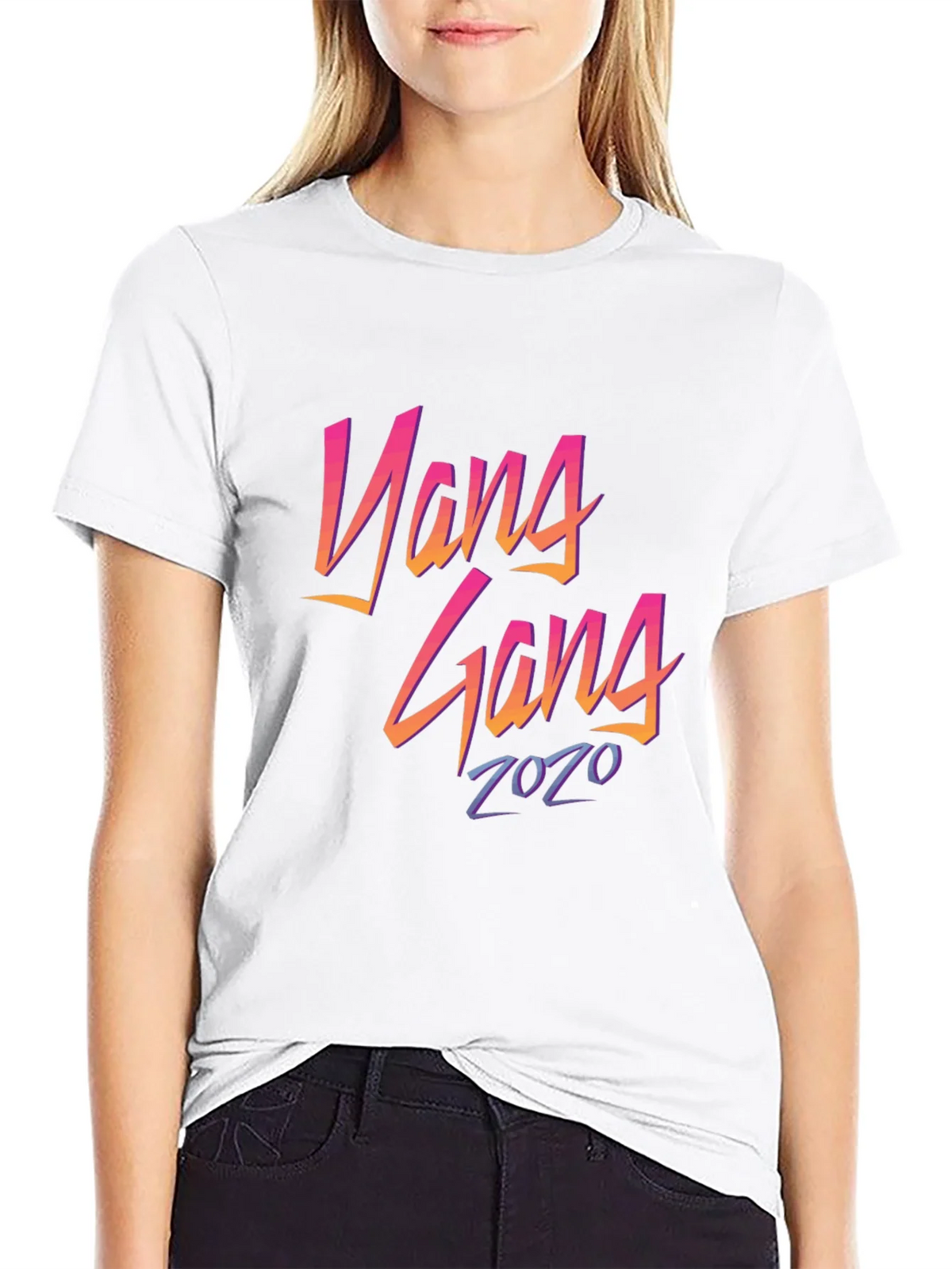 Yang Gang 2020 Black T-Shirt product image 5