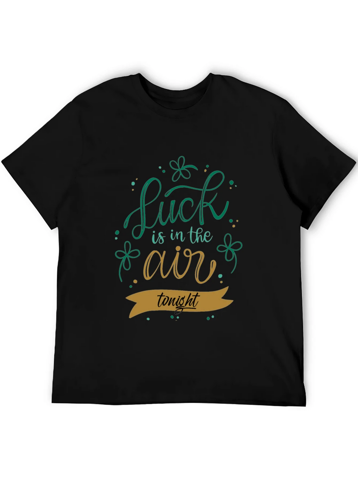 Lucky St. Patricks Day Black T-Shirt product image 3