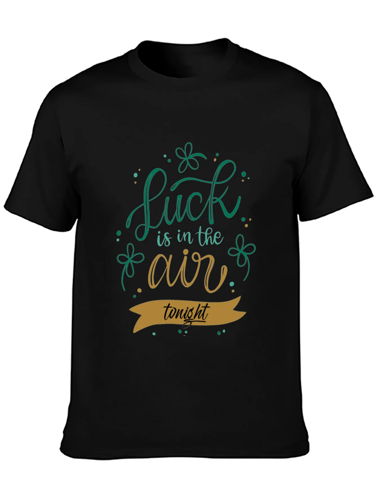 Lucky St. Patricks Day Black T-Shirt product image 1