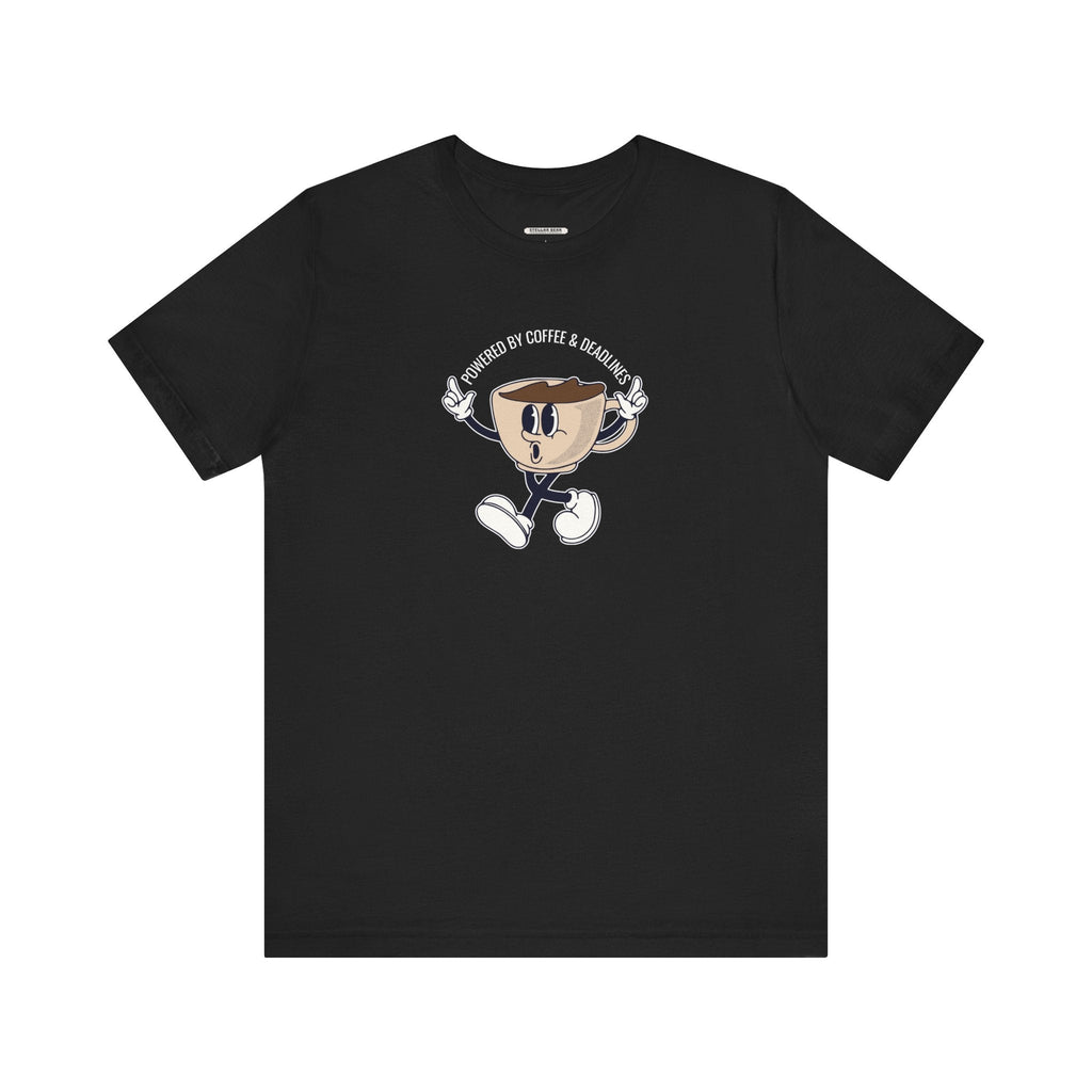 Powered by Coffee and Deadlines Graphic T-Shirt product image 8
