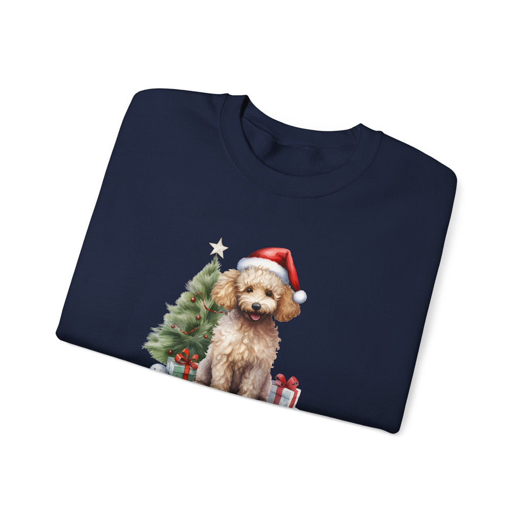 Poodle Merry Christmas Graphic Sweatshirt product image 7