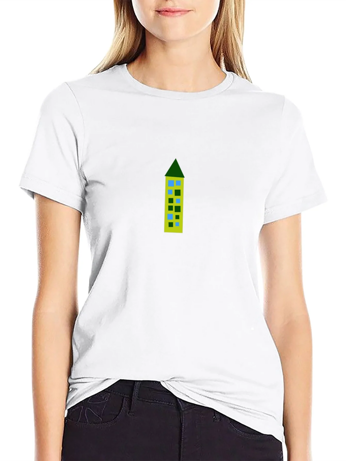 Building Print Black Tee product image 7