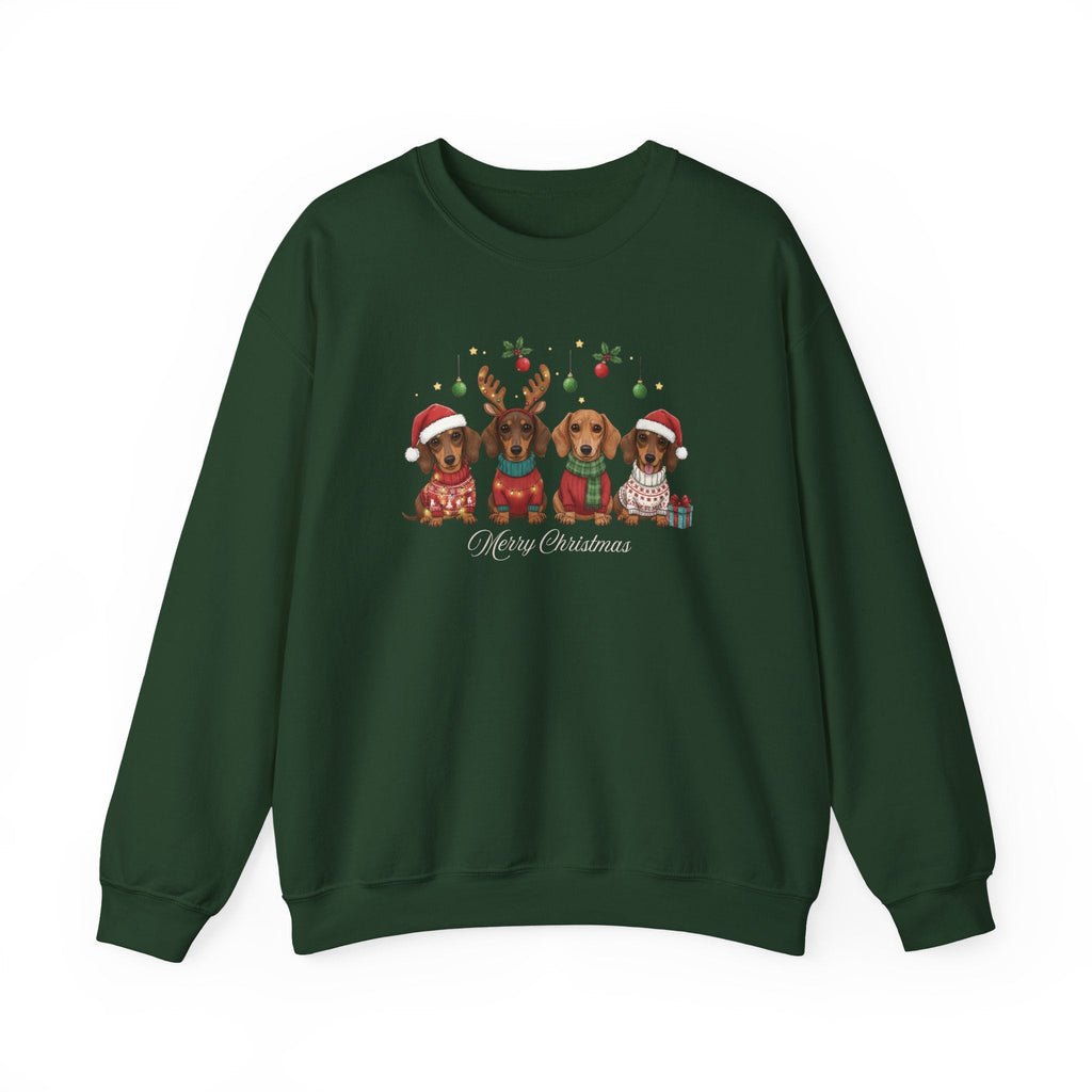 Dachshund Merry Christmas Graphic Sweatshirt product image 9