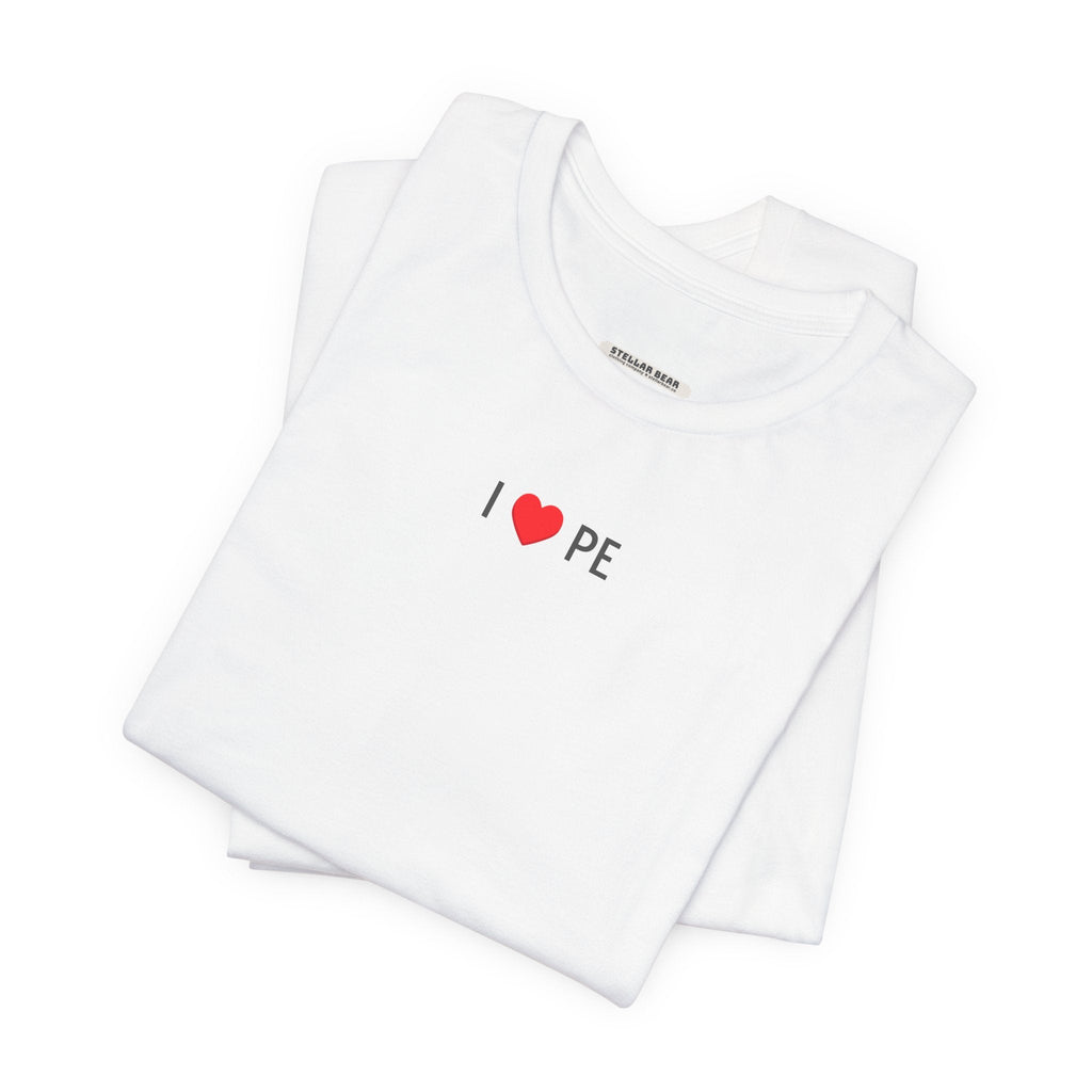 I Love PE Minimalist Style T-Shirt product image 7