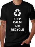 Keep Calm and Recycle T-Shirt - Eco-Friendly Tee product image 1