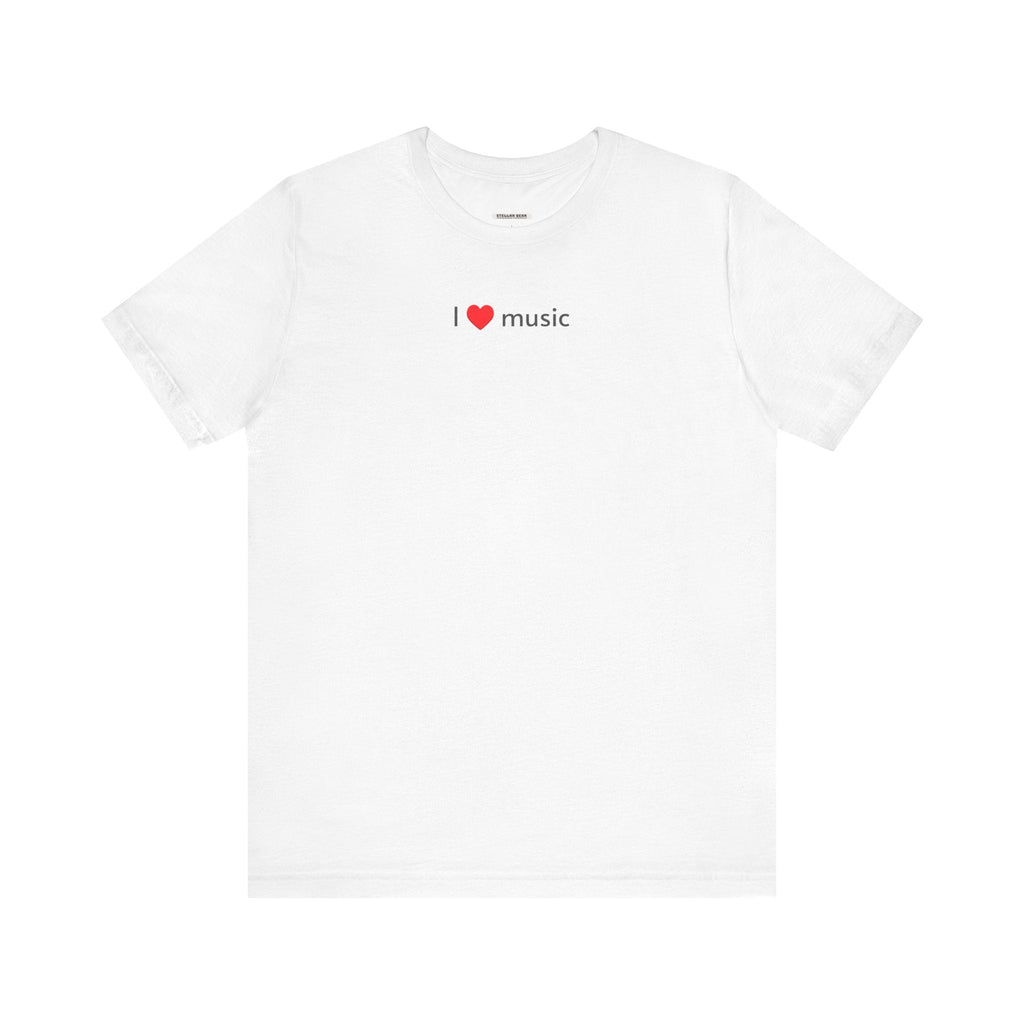 I Love Music Minimalist Style T-Shirt product image 14