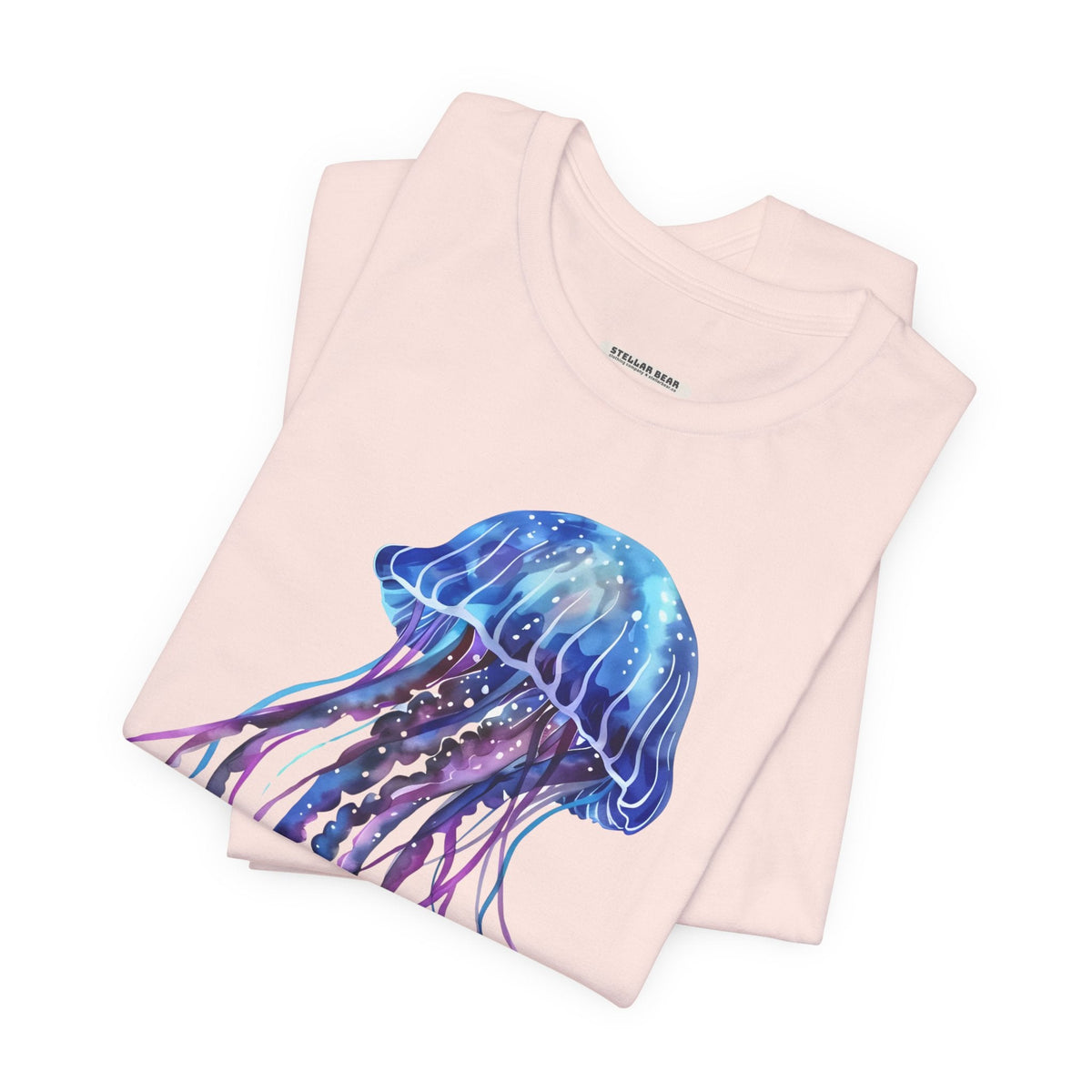 Jellyfish Blue Purple Graphic T-Shirt product image 5