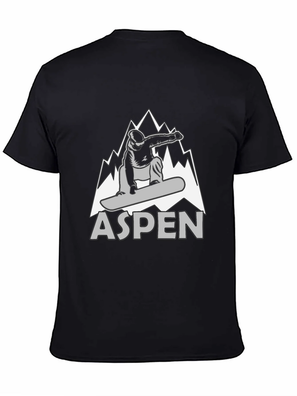 Aspen Snowboarder Graphic T-Shirt - Black product image 4