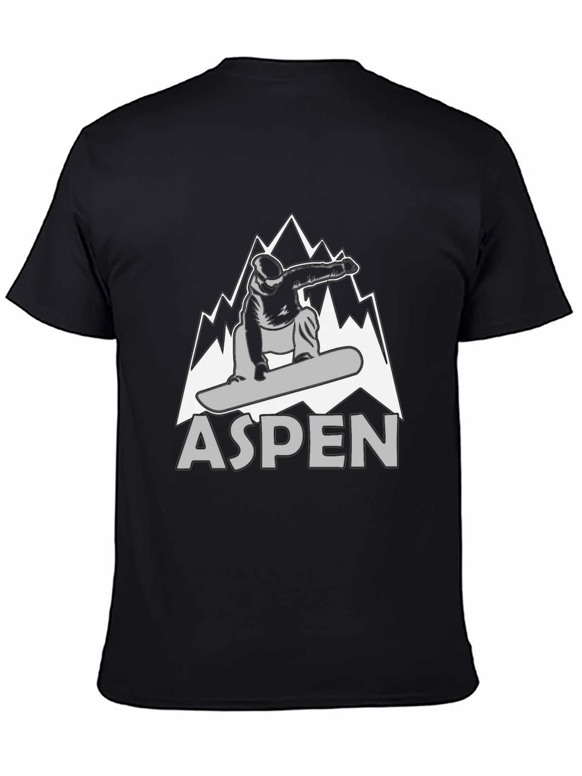 Aspen Snowboarder Graphic T-Shirt - Black product image 4
