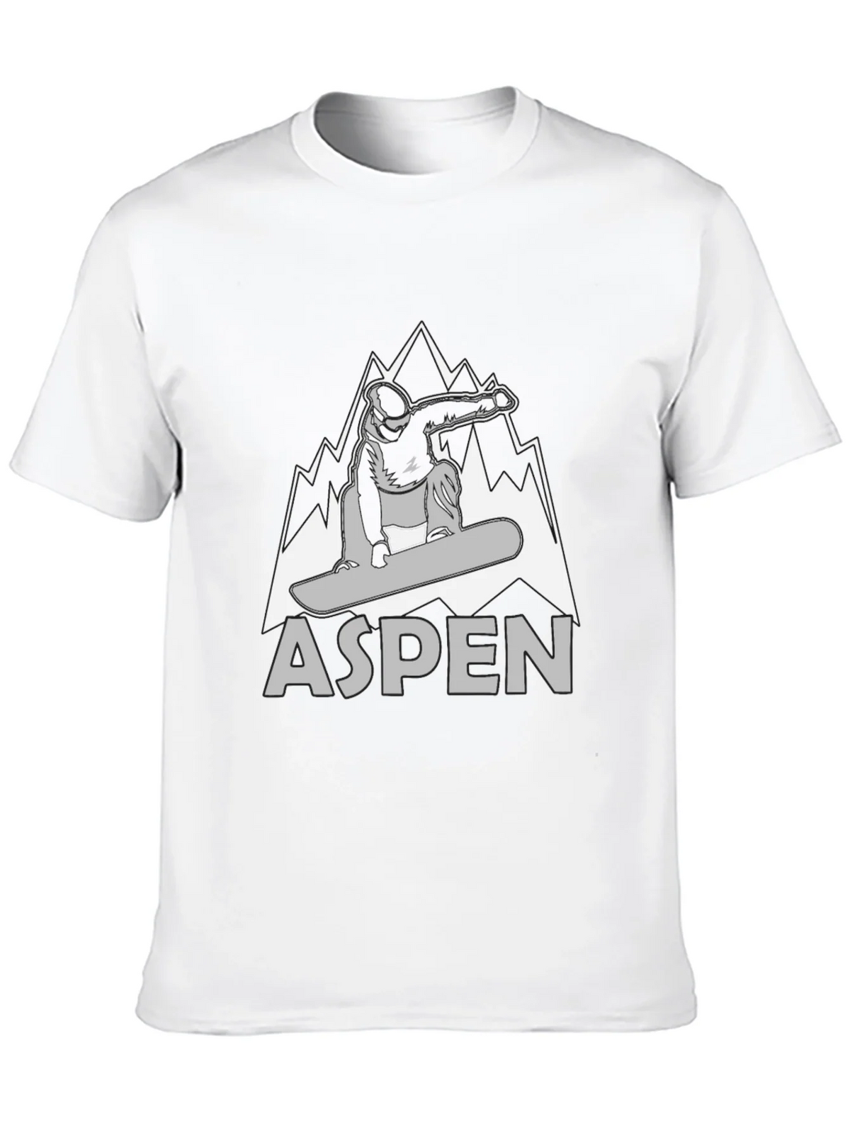 Aspen Snowboarder Graphic T-Shirt - Black product image 9