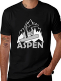 Aspen Snowboarder Graphic T-Shirt - Black product image 1