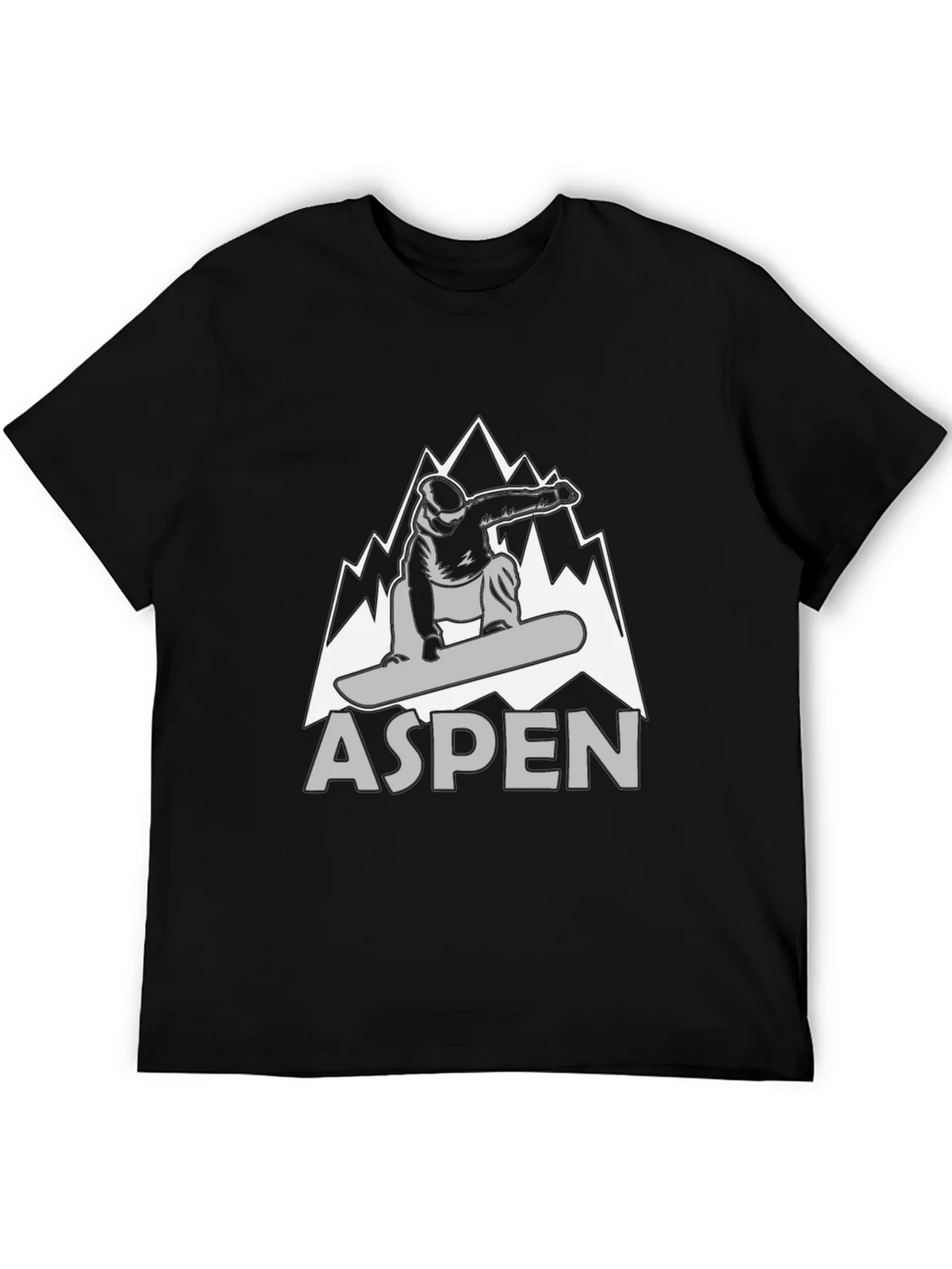 Aspen Snowboarder Graphic T-Shirt - Black product image 5