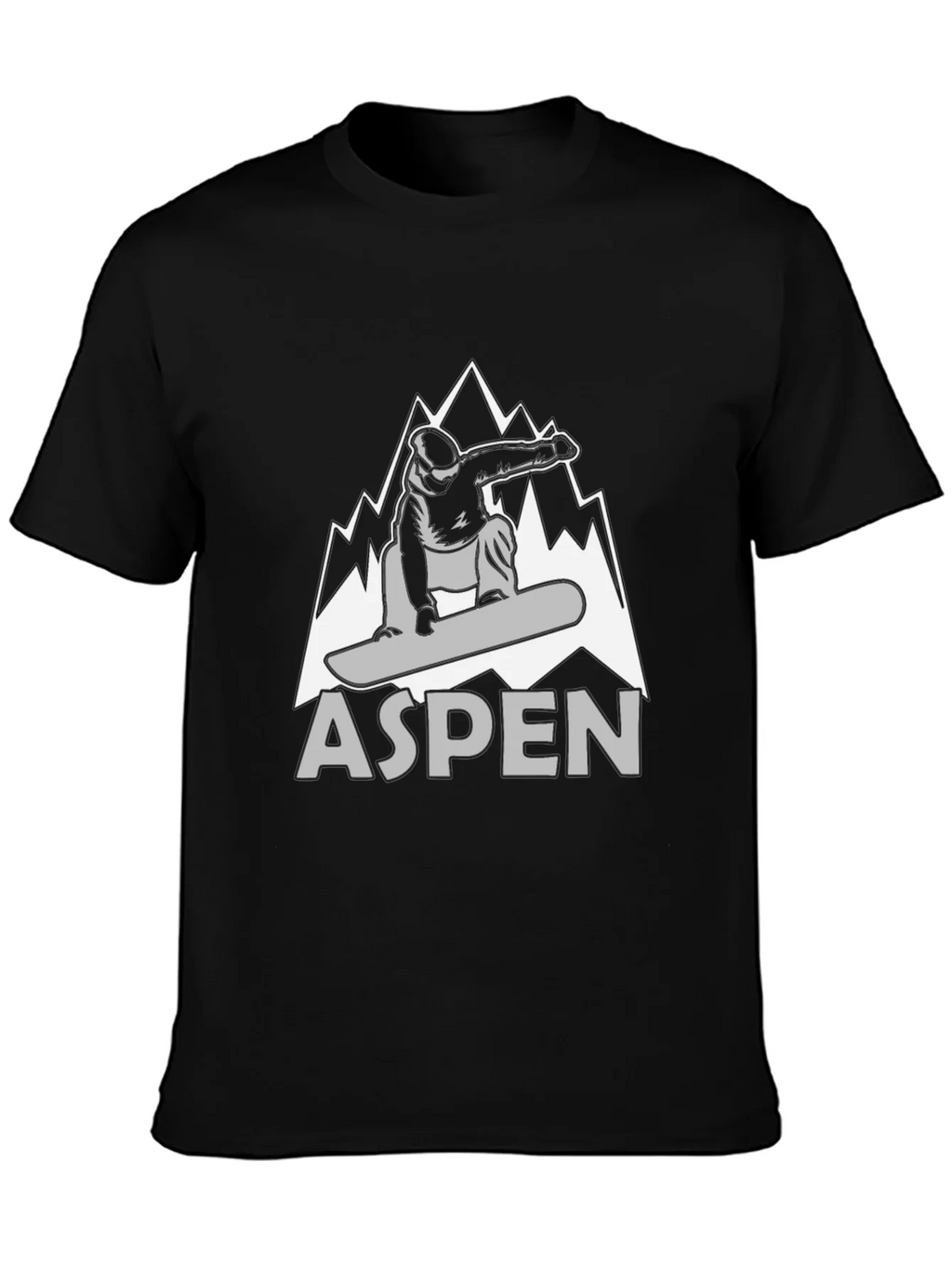 Aspen Snowboarder Graphic T-Shirt - Black product image 3