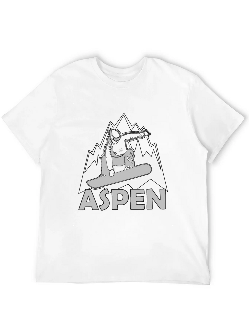 Aspen Snowboarder Graphic T-Shirt - Black product image 11